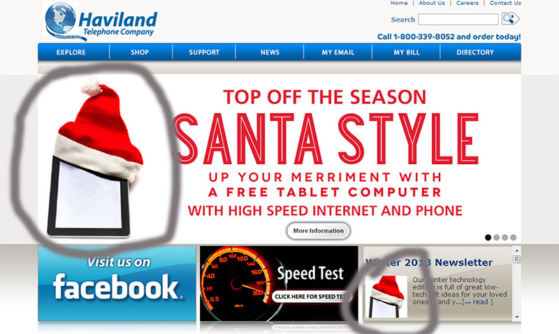 Santa Hat on iPad